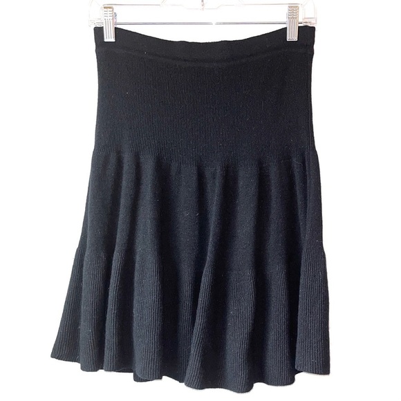 Alain Manoukian Vintage Drop Waist Wool Blend Ruffle Skirt